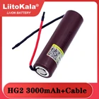 Аккумулятор Liitokala HG2 18650, 3000 мА ч, 3,6 В, разряд 20 А
