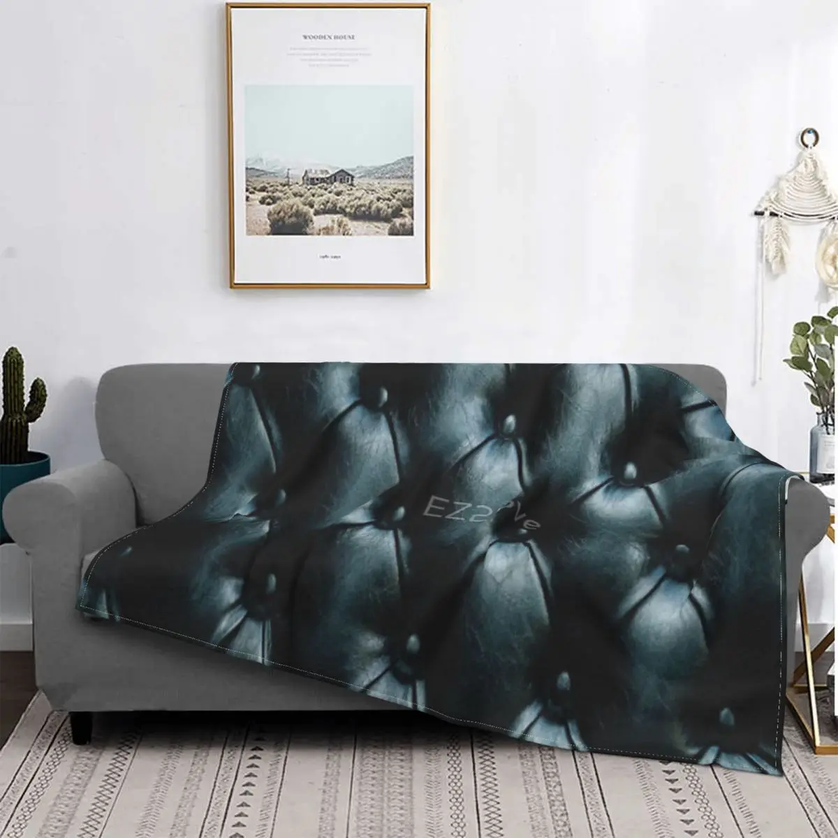 

Black Leather Blanket Bedspread Bed Plaid Bed Linen Plaid Blanket Muslin Blanket Throw And Blanket