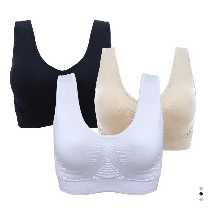 

Plus Size Bras For Women Seamless Bra BH Wire Free Soutien Gorge Ladies Comfort Underwear Push Up Gather Brassiere with Pads