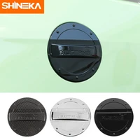 shineka abs car exterior fuel tank cap covers trim decoration stickers accessories for ford mustang 2010 2011 2012 2013 2014