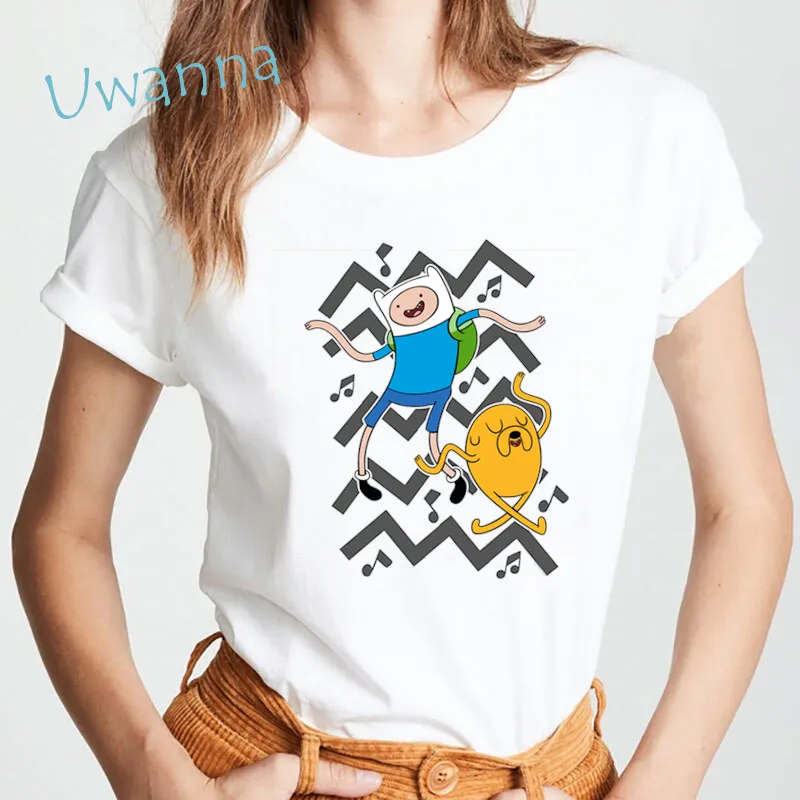 

Женская футболка с коротким рукавом, круглым вырезом и принтом