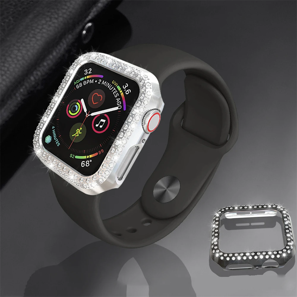 Роскошные хрустальные часы со стразами защитный чехол полное покрытие защита от