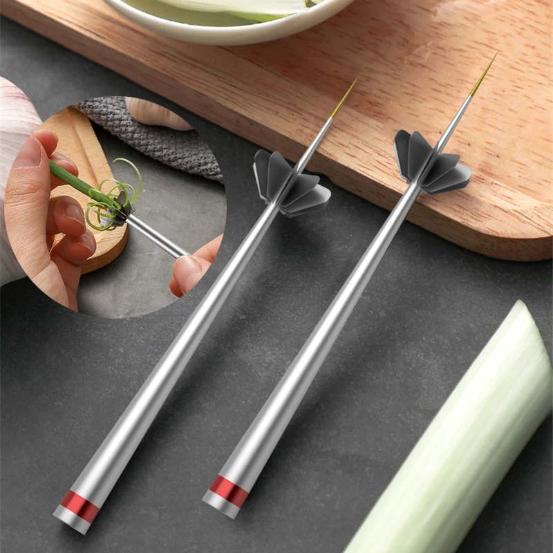 Кухня лук цветок резак Нержавеющая сталь овощ перец чили измельчитель шалоты