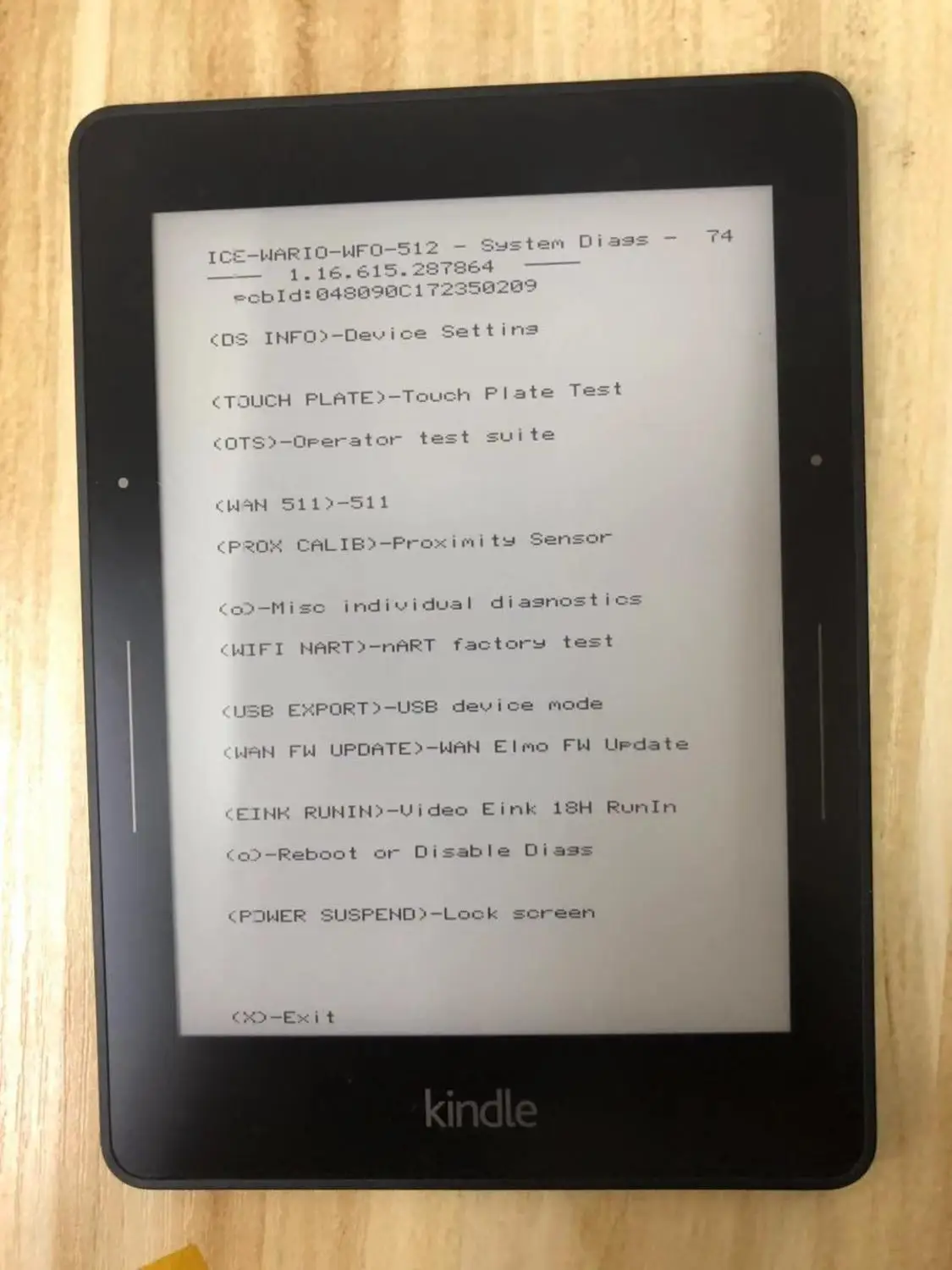 6- -       AMAZON KINDLE Voyage Screen Eink Matrix  Kindle voyage