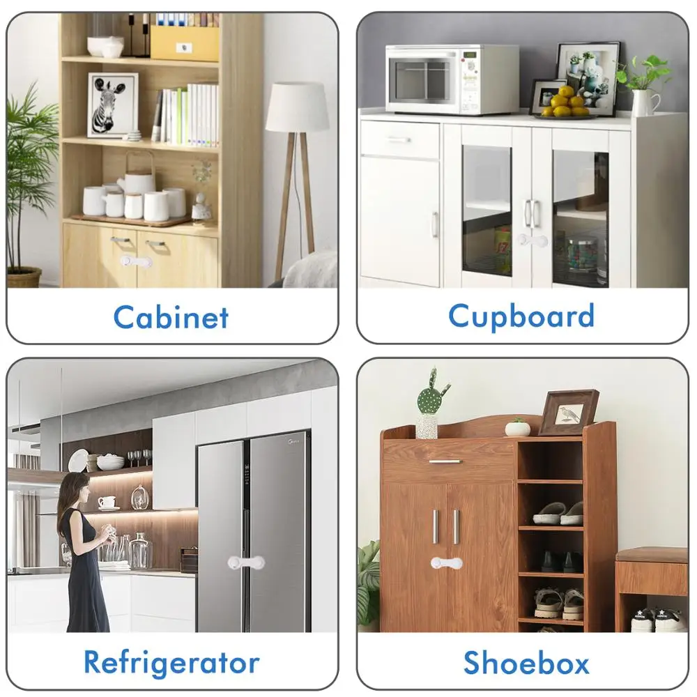 4 шт. блокираторы раздвижных дверей для детской безопасности | Мать и ребенок