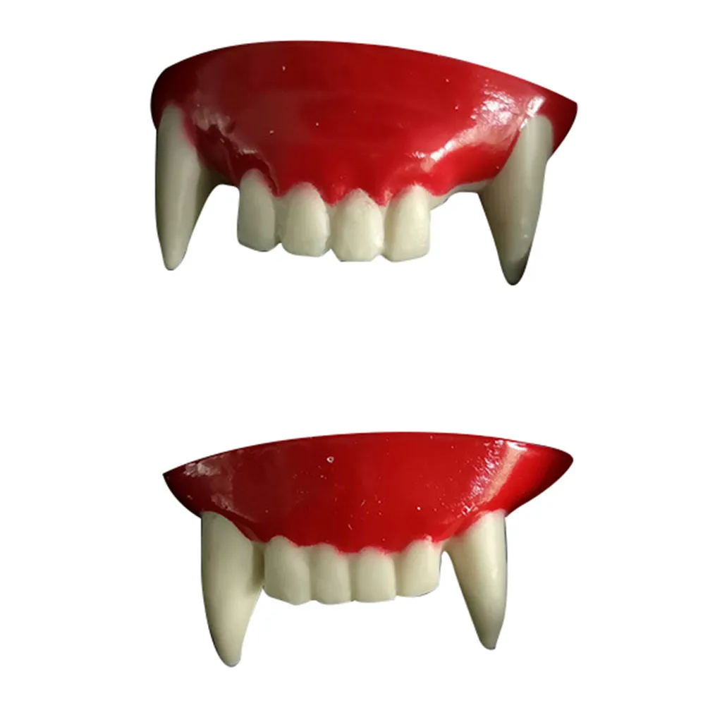 Зубные протезы на Хэллоуин Зубы вампира зомби передние зубы пластиковые мягкие