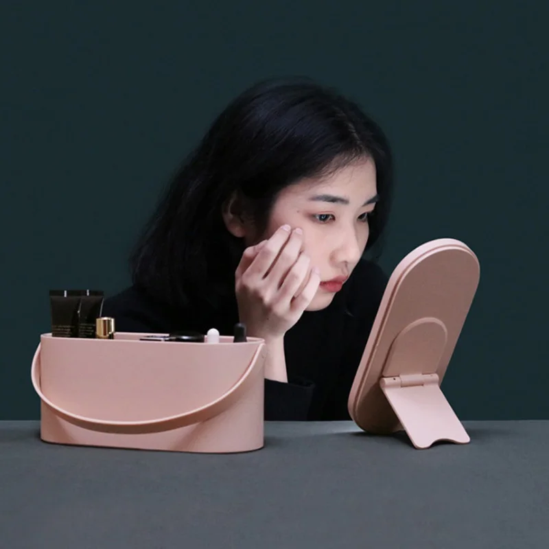 Коробка для Светодиодный ных косметических зеркал настольная коробка косметики