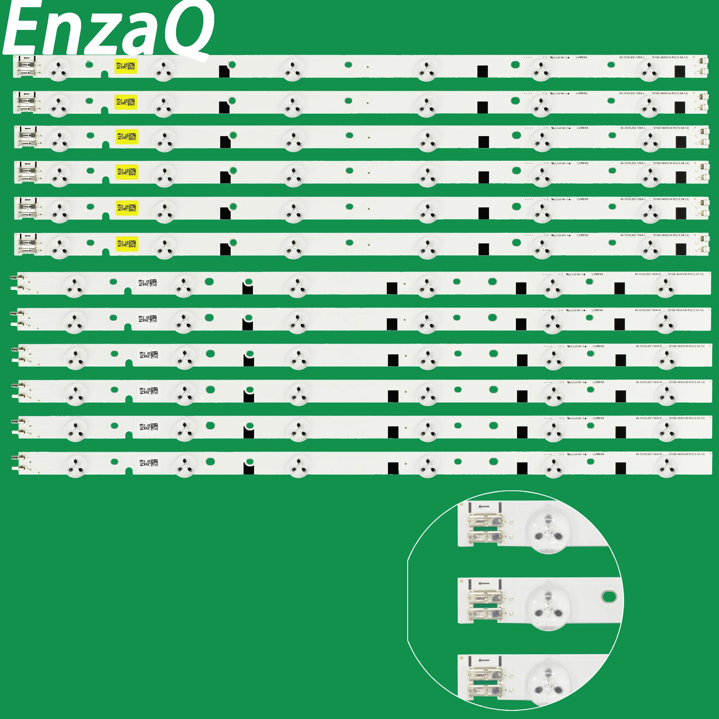 Светодиодная лента 12 шт фотосессия Samsung UN46EH5300F UE46EH5000K UN46EH6030 UE46EH6037 UN46EH6070 новинка |