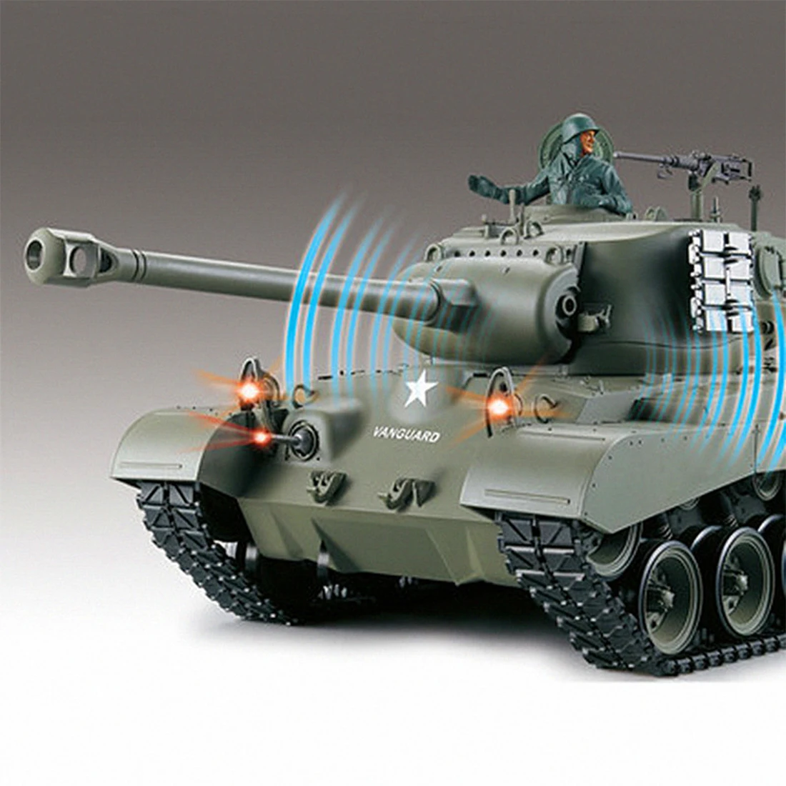 1:16 Американский тяжелый танк Pershing M26 2 4G модель с дистанционным управлением