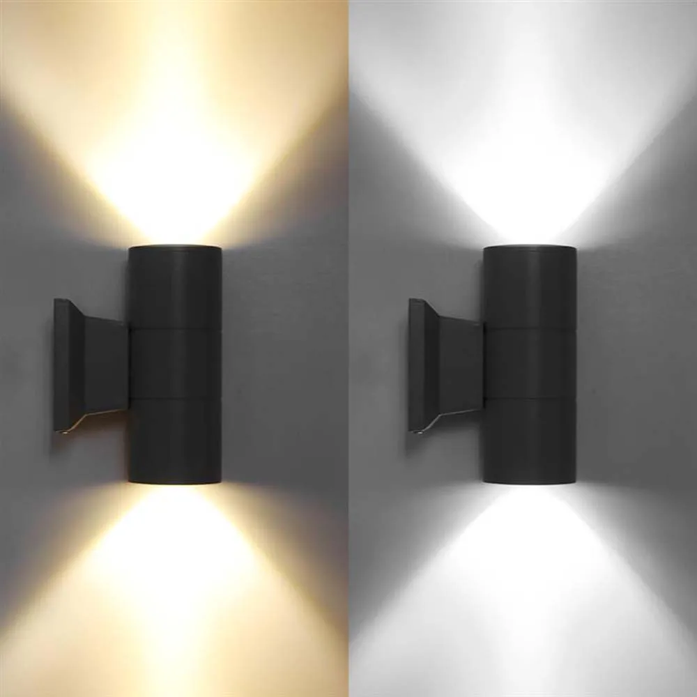 LED Wall Light Outdoor Waterproof IP65 COB Porch Lights Modern Home Decor Up Down Dual-Head Cylinder Lamp | Освещение