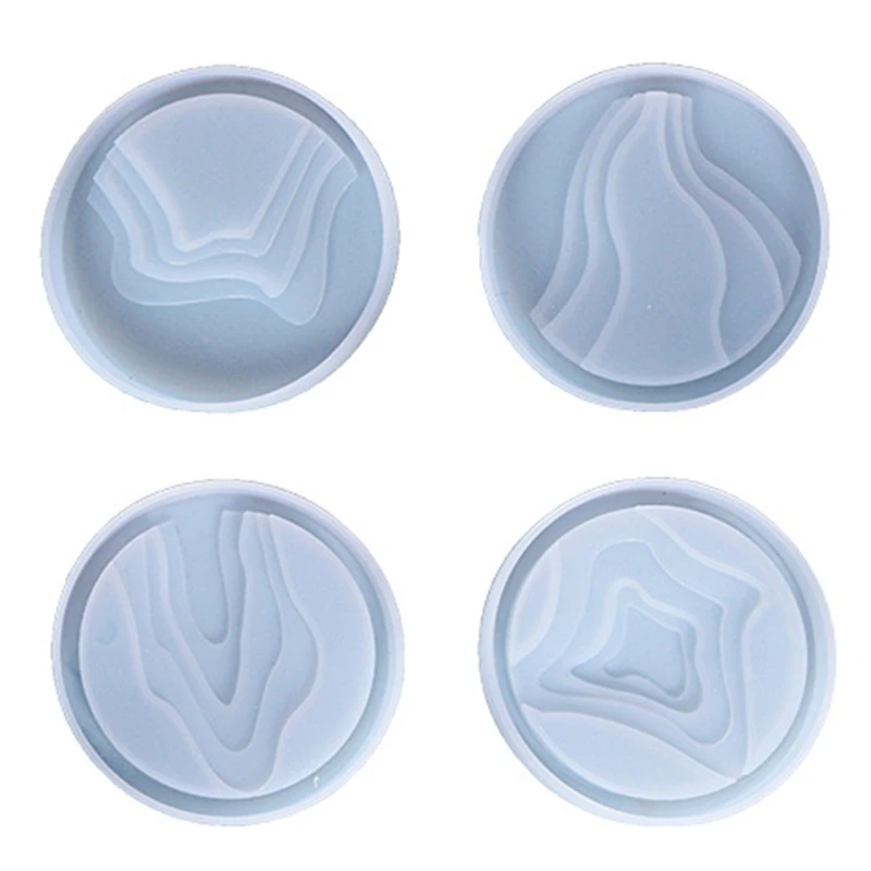 

L5YD Silicone Island Coaster Mold Epoxy Resin Casting Molds for Home Decoration