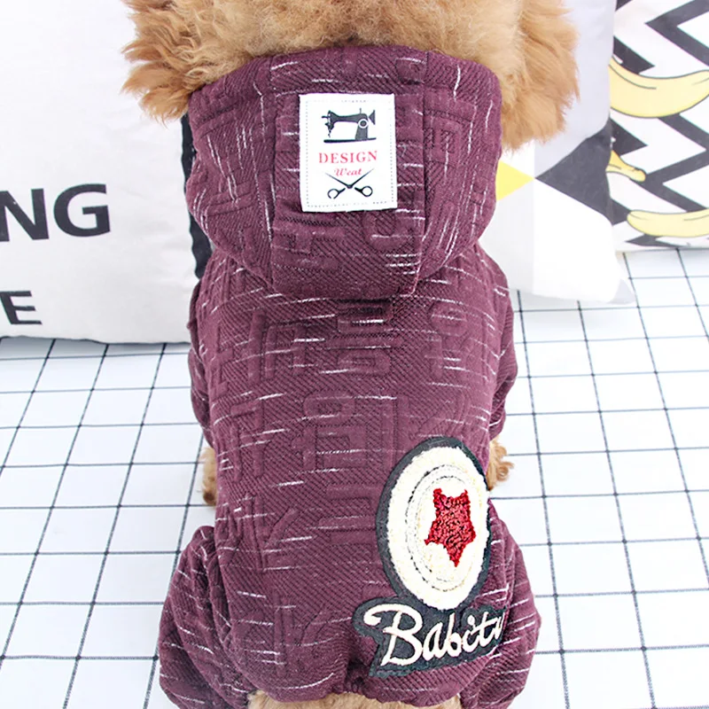 Одежда для щенков осень зима плюшевый маленький собачий Кот померанский Бишон