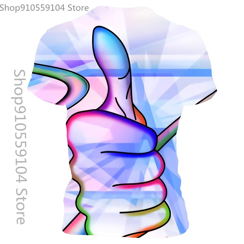 

Fun Thumbs And Croaks For Men And Women In Summer, 3d Printed T-Shirts, Personalized Fashion Trend Tops, Asian Size 110/6XL