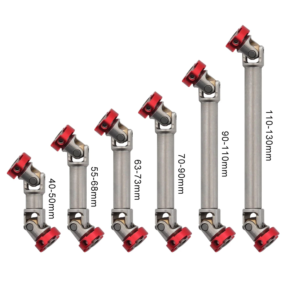 Фланцевый приводной вал из нержавеющей стали для 1/10 RC Crawler Traxxas TRX4 TRX6 Axial SCX10 D90 Redcat