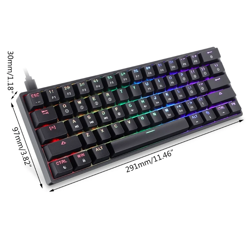 

Skyloong SK61S Wireless 60% Mechanical Keyboard Gateron programmable Keyboard Dropshipping