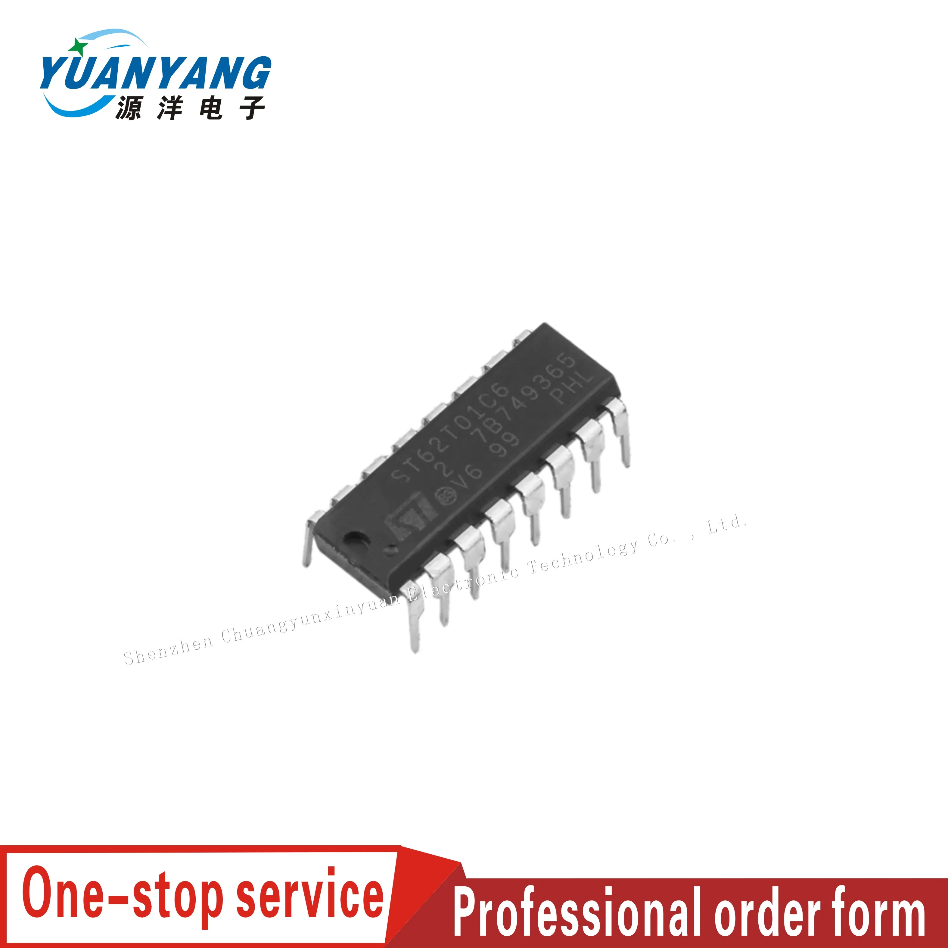 

ST62T01CB6 Embedded processor and controller 8-bit Microcontrollers - MCU encapsulation：PDIP-16 Original