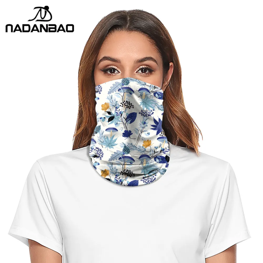 

Nadanbao Floral Face Shield Scarf Bandana Facemask-dust Beanie Dustproof Outdoor Sports Headwear Scarf Sports Accessories