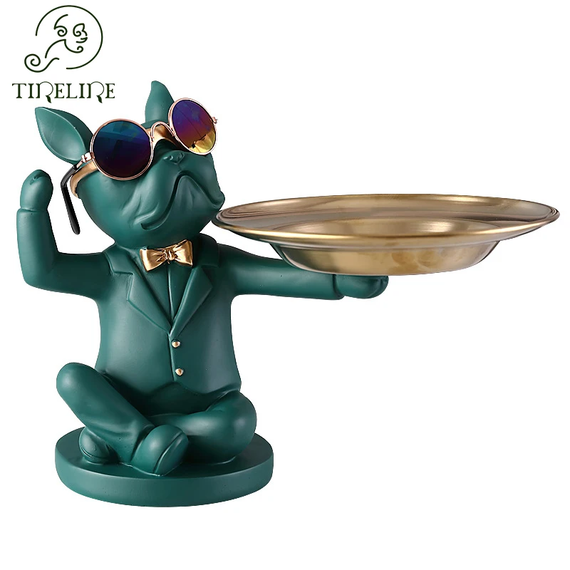 

Statues Et Sculptures For The Room Ornaments Home Modern Figurines Interior Bulldog Tray Storage Ornaments Nordic Desk Crafts