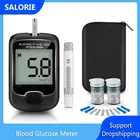 Глюкометр для диабетиков, медицинский измеритель уровня сахара в крови, тест-полоски, ланцеты
