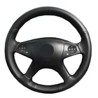 Ручное шитье, чехол рулевого колеса автомобиля кожа, замша, для Mercedes Benz W204 C-Class 2007- 2009, 2010, C280, C230, C180, C260, C200, C300