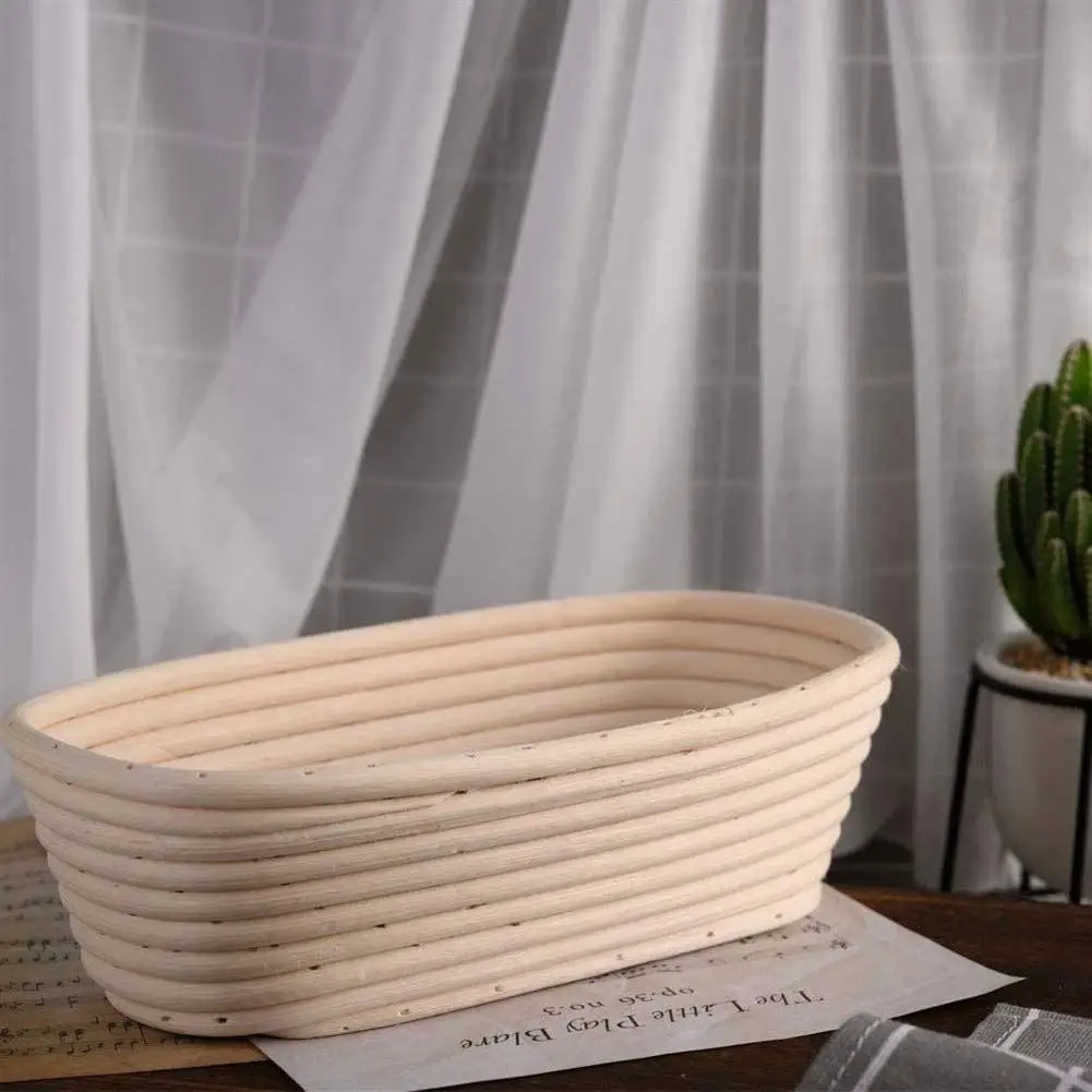 Хлебная корзина из ротанга круглая овальная поддоны для выпечки пробы с тканевым