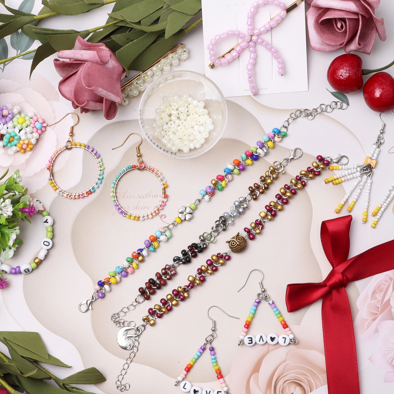 

Glass Seed Beads Bulk,2/3/4mm Craft Seed Beads Small Pony Beads for DIY Craft Project Bracelet Necklace Jewelry Making