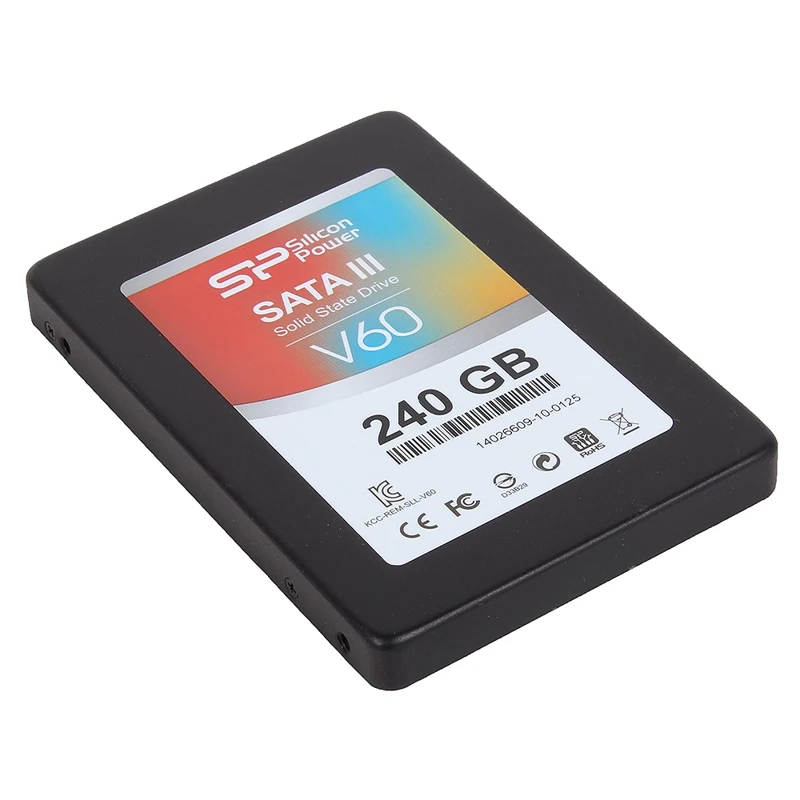 Твердотельный накопитель Silicon Power V60 SP240GBSS3V60S25 SSD 2.5&quot 240GB SATA III|Внутренние