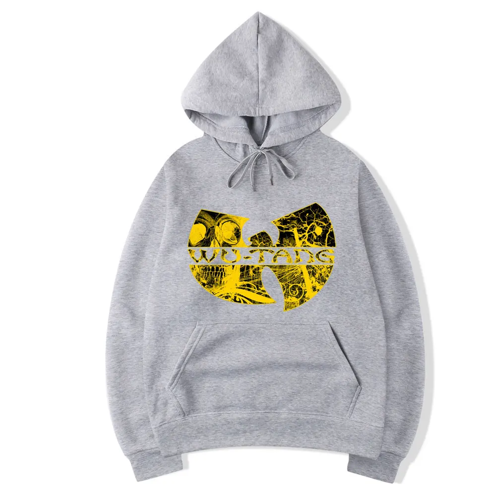 Толстовка Wu Tang с буквенным принтом модная в стиле хип-хоп капюшоном и длинным