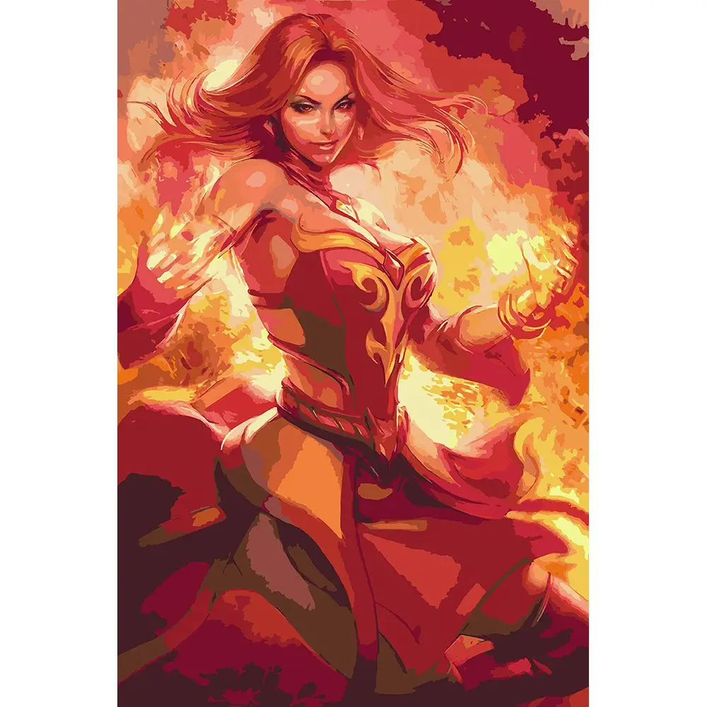 Картина по номерам Dota 2 - Lina 40 х 50 см | Дом и сад