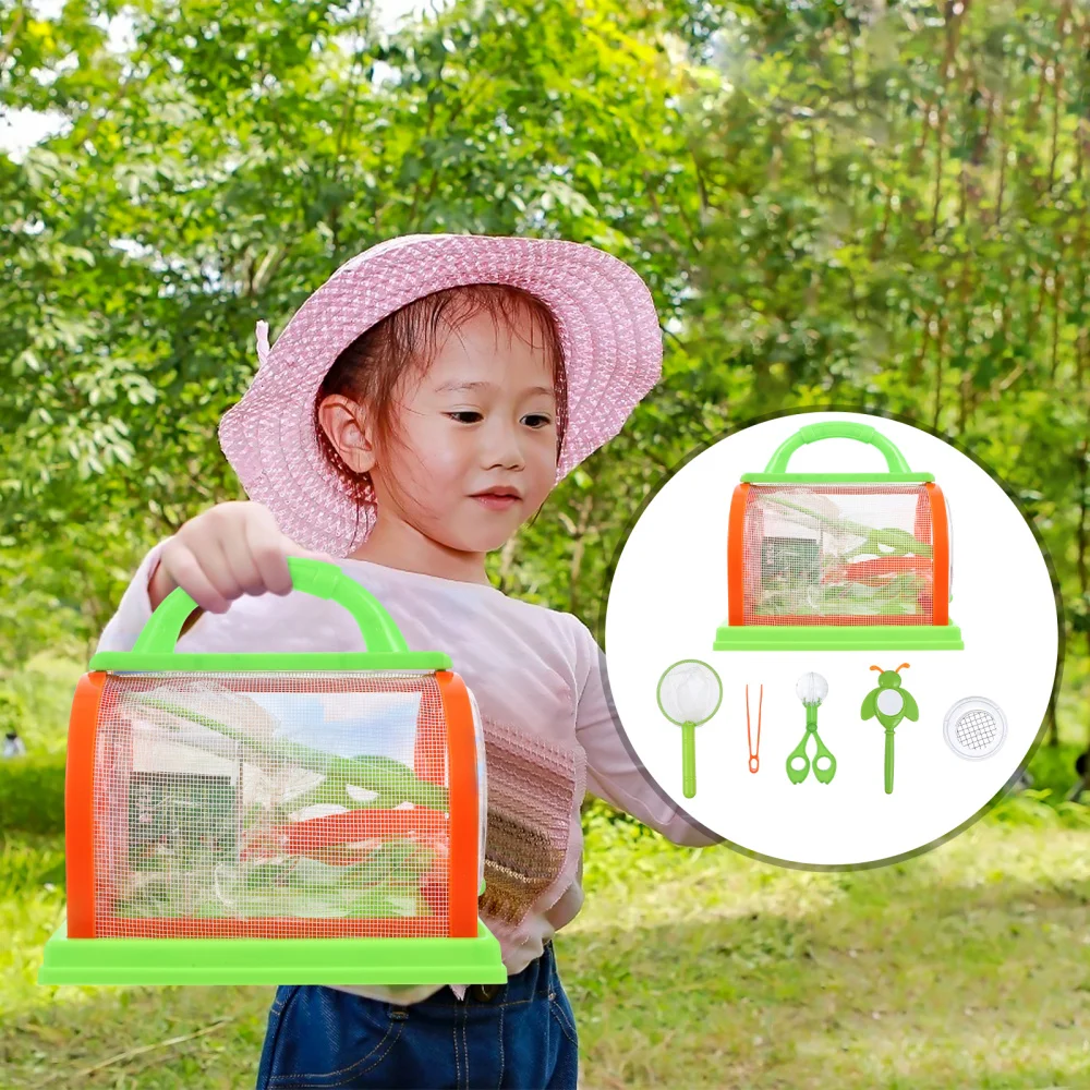 

1 Set Insect Observation Box Outdoor Science Exploration Insect Cage Random Type