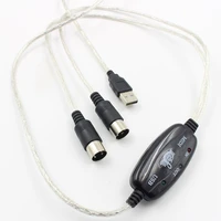 midi to usb in out interface cable adapter for keyboard electronic drum music create converter pc to music keyboard cord
