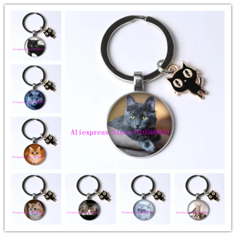 Брелок для ключей кошачий глаз милый брелок с большими глазами автомобиля