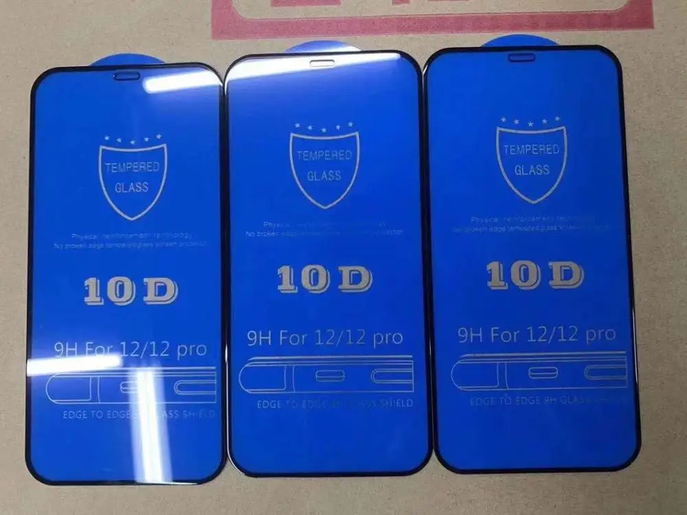 Sinzean 1000 шт. для iPhone 12 MINI/12 PRO MAX/11 Pro Max/XR/XS/SE 2020 5D/10D полная защита экрана из