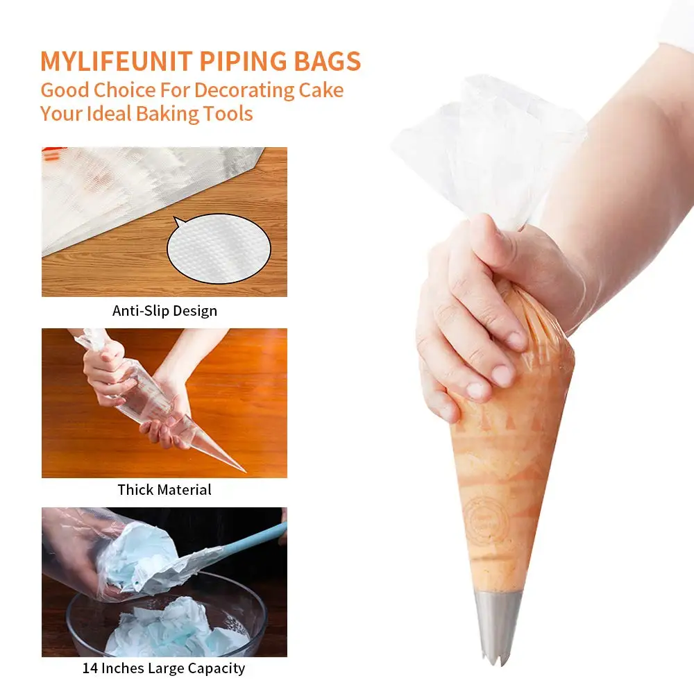 Одноразовые Кондитерские мешки для крема 100 шт./упак. с/м/л кондитерские торта