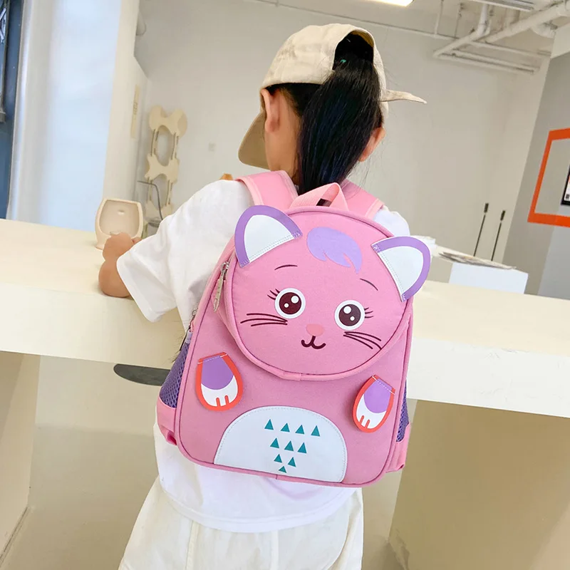 Children's Kindergarten 3D Animal Prints Backpack 1-3-5 Years Old Girl Backpack Boys and Girls Baby Cute Cartoon kids backpack