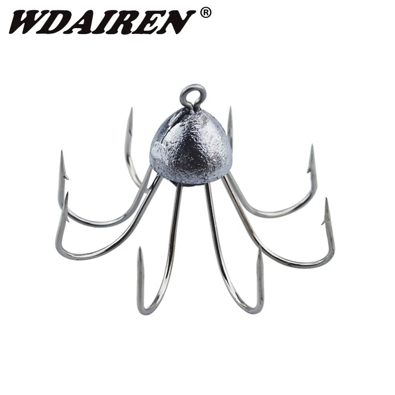 

1Pcs Jig Octagonal Fishing Hooks High Carbon Steel Squid Octopus Anchor Hook Fishing Gear Tool Accessories Umbrella