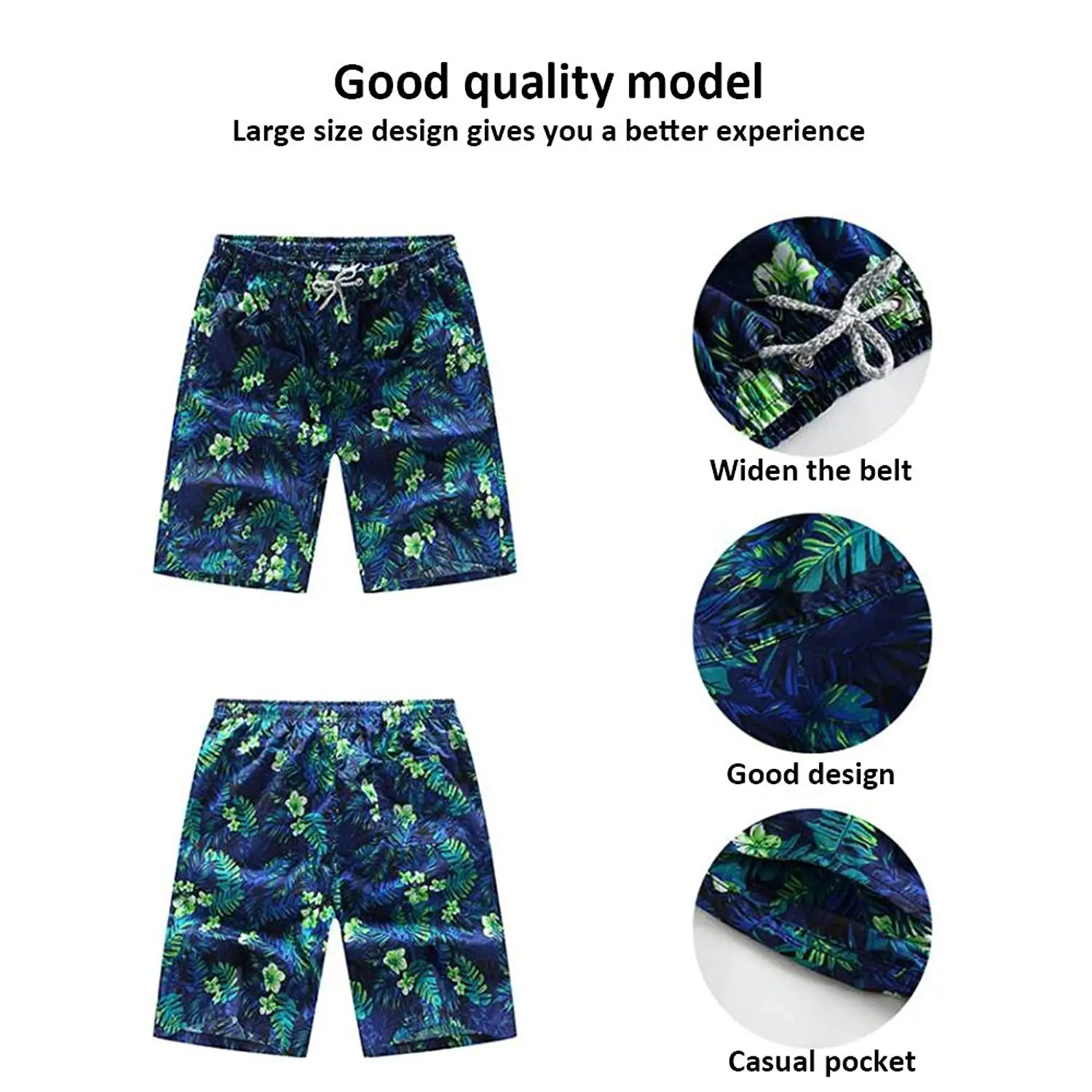 

2021 Summer New Fashion Beach Pants Beachwear Quick Dry Board Shorts Dandelion Pattern Beach Pants Printed Shorts for Man XXL