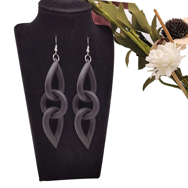 

UKEBAY New Rubber Jewelry Drop Earrings For Female Charm Accessories Designer Handmade Gift Gothic Earrings Festival Jewellery