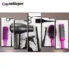 5 шт. Алмазная картина 5D полностью квадратнаякруглая дрель парикмахерские инструменты ножницы Расческа Daimond мозаика вышивка Крест стич Z595