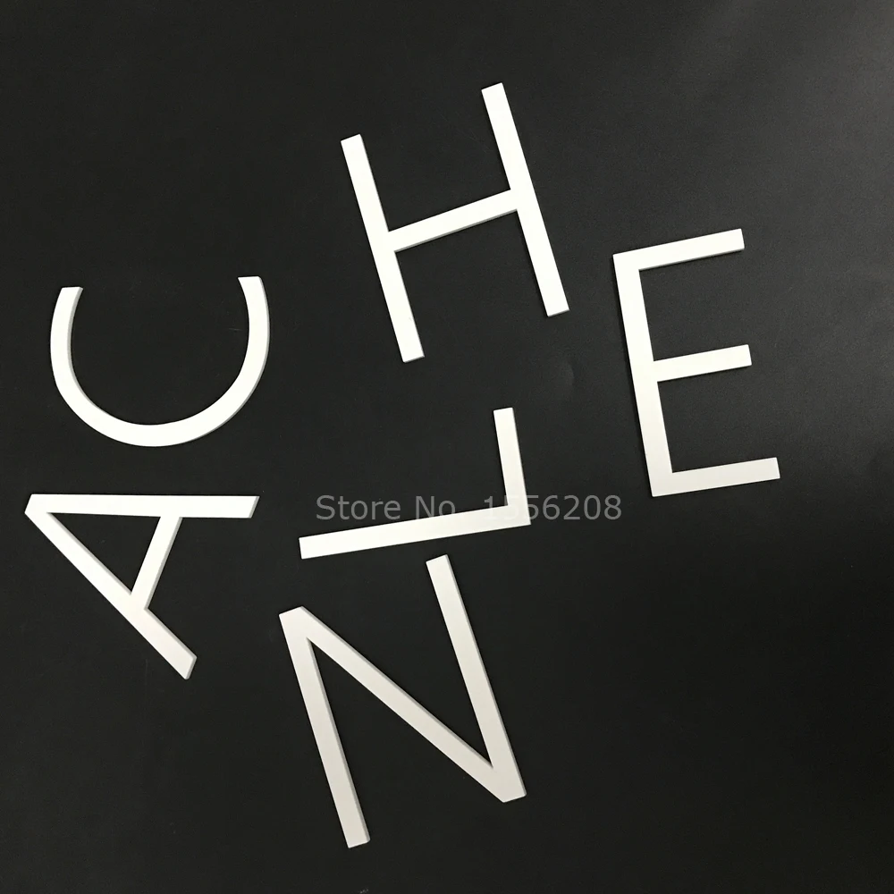 Элегантная стильная белая акриловая буква на годовщину свадьбы аксессуар