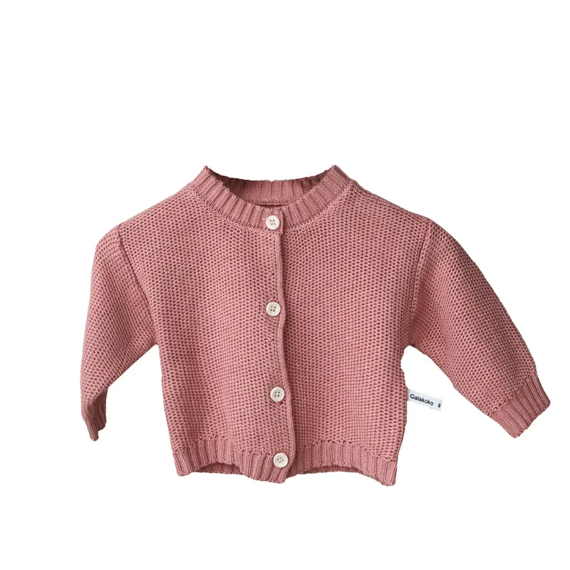

2020 children's autumn and winter crew neck sweater boys and girls warm knitted cardigan