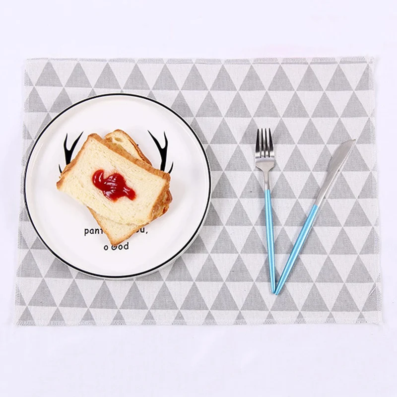 Маленький клетчатый коврик для стола 30x40 см салфетки-салфетки подложка еды