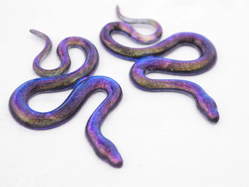 

DIY Snake Shape Silicone Mold Crystal Epoxy Resin Clay Mold for Earrings Keychain Making Jewelry Accessories Craft Casting Mould