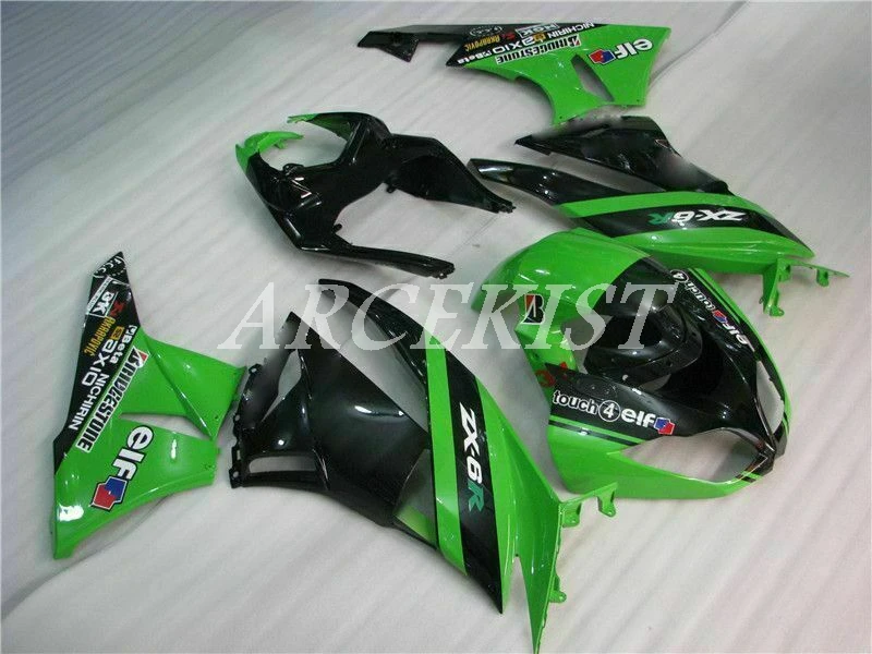 

Injection Mold New ABS Fairings Kit Fit for kawasaki Ninja ZX-6R 636 2009 2010 2011 2012 6R 09 10 11 12 Bodywork set Green elf