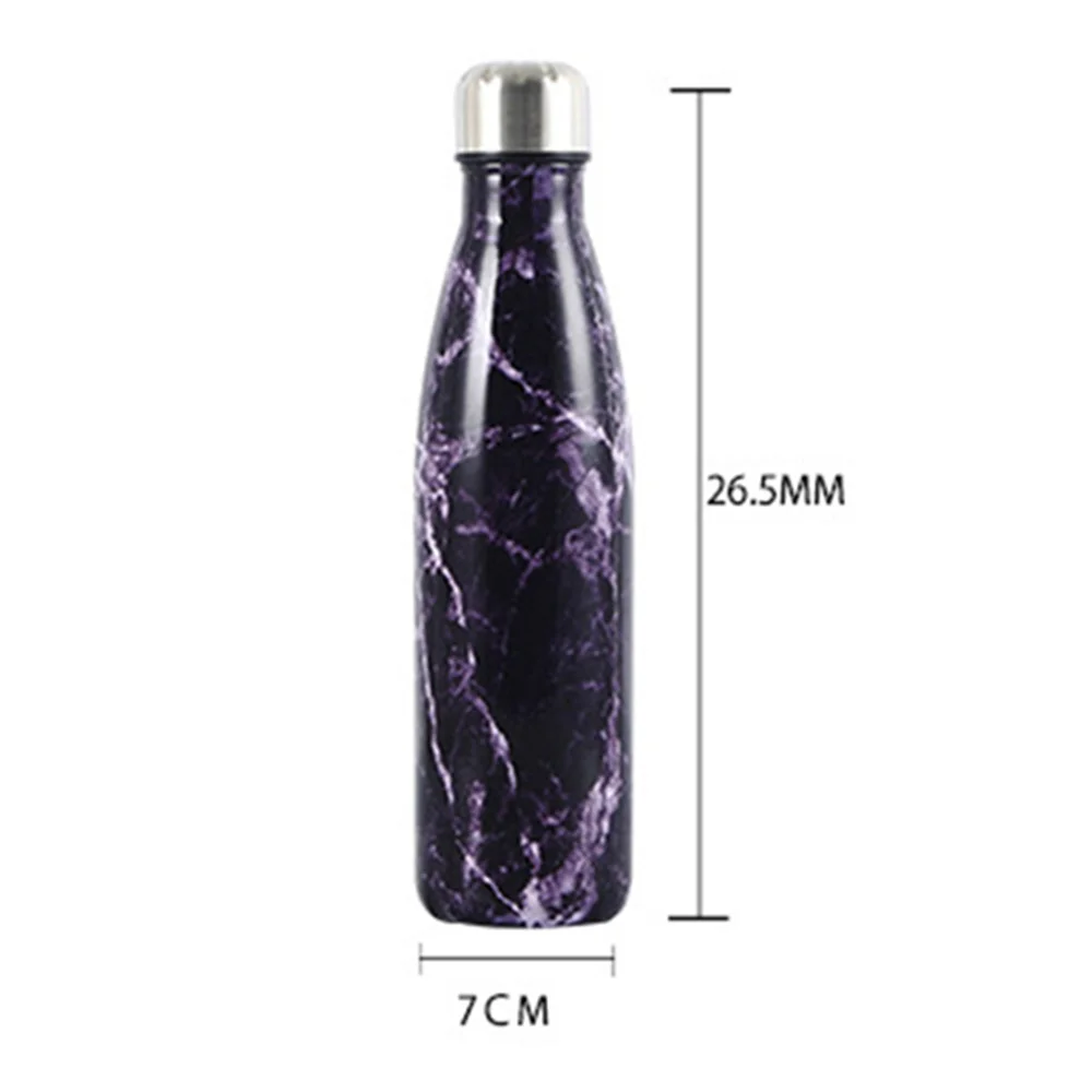 

500ml Plants Printed Double Wall Insulated Vacuum Flask Stainless Steel Thermos Sport Water Bottles For Girls Coffee Tumbler Mug