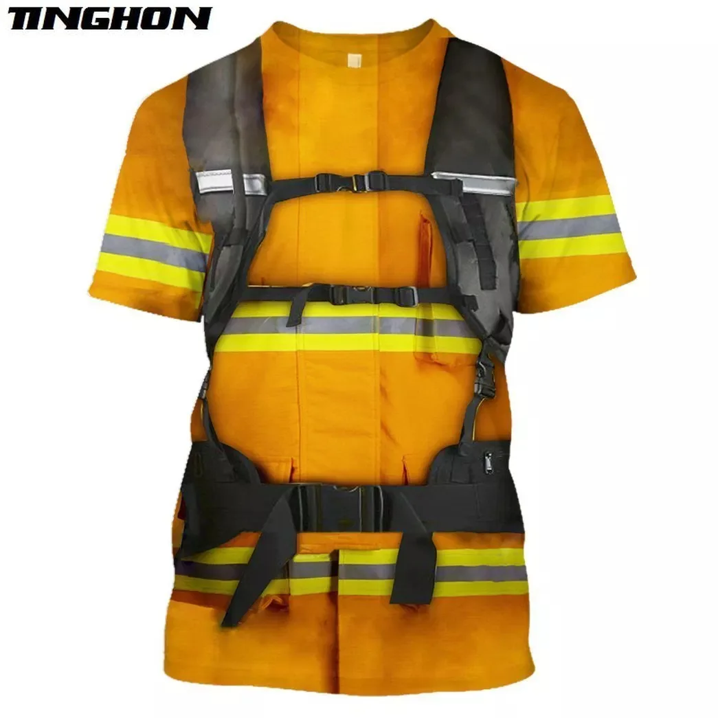 

Cosplay Firefighting 3D Full Printed T-shirt Summer Tops Men Women Hiphop Casual Plus Size XS 6XL 7XL 02