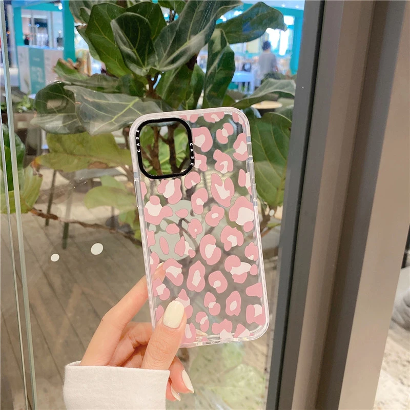 

Cute Leopard Printd Phone Case For iphone SE 7 8 plus 11 Pro Max Back Cover For iphone 12 mini X XR XS Max Cartoon Funda