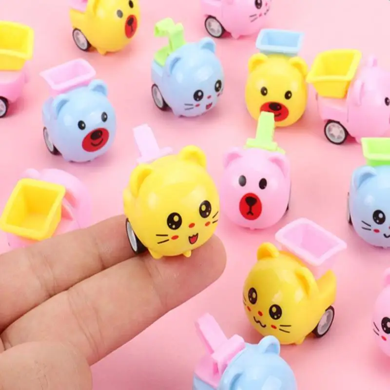 

4*3*3cm Kids Mini Pull Back Engineering Car Toys Party Return Gift for Girls Boys Souvenir Cute Giveaway Children Birthday Gifts