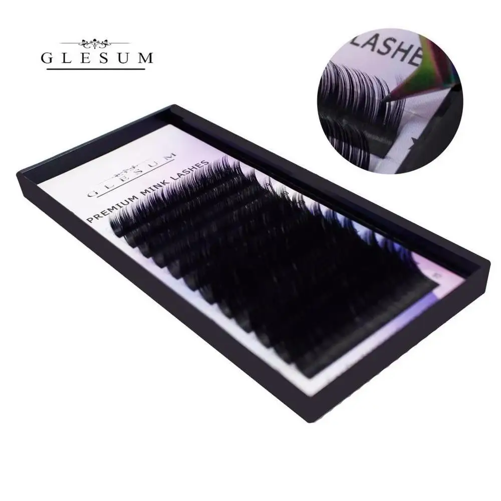 Накладные ресницы из норки черные матовые накладные для наращивания|Накладные