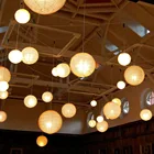 Цветной светодиодный круглый фонарь на солнечной батарее, водонепроницаемый нейлоновый подвесной светильник для свадьбы, дня рождения, рождественские принадлежности, подарок, 2 шт.